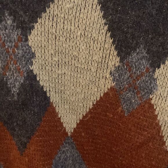 Womens argyle sweater wool mohair blend - Picture 2 of 6